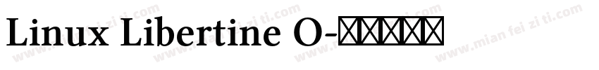 Linux Libertine O字体转换